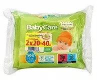 Babycare Chamomile Mini Double Pack 20x2 – baby wipes, chamomile, mini pack