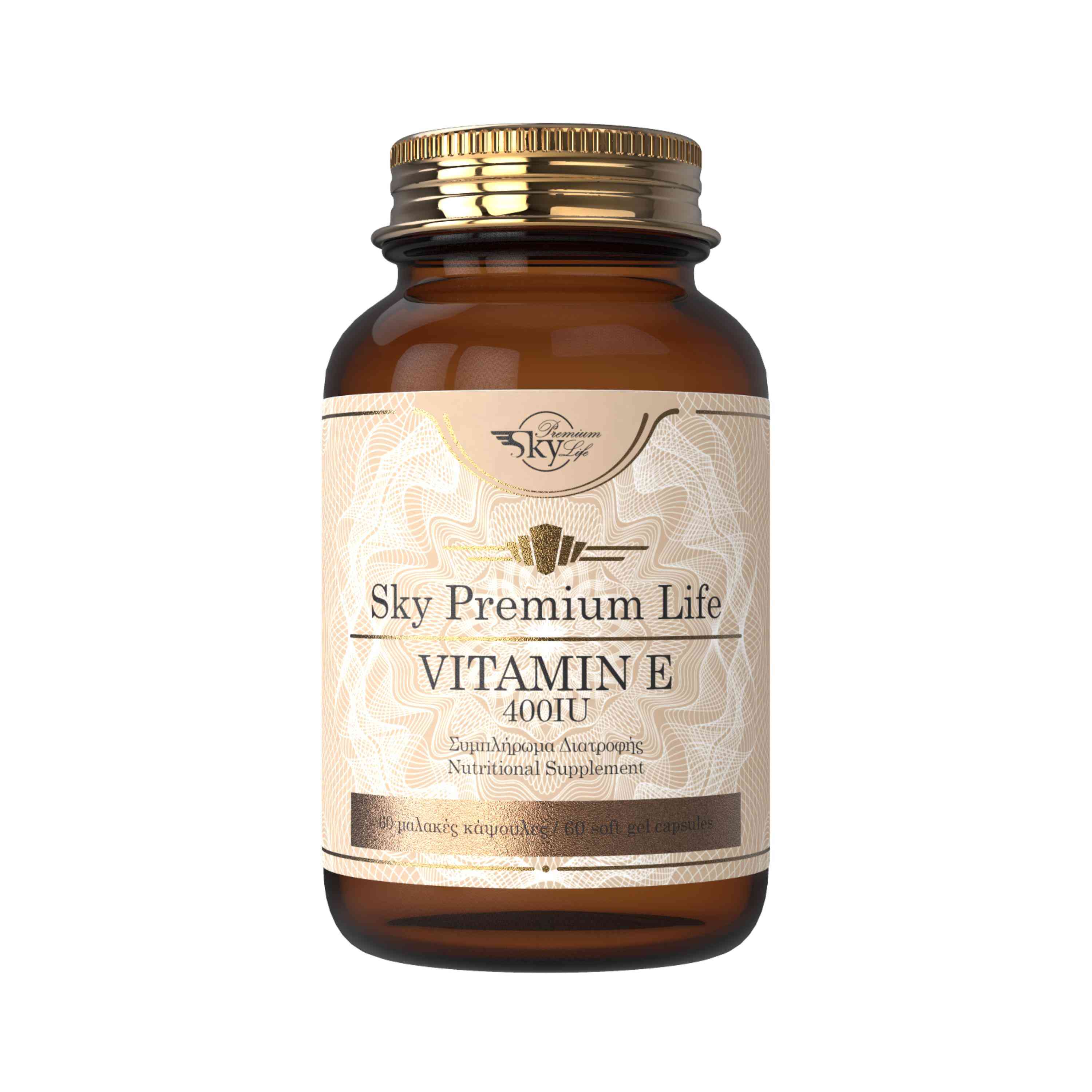 Sky Vitamin E 400IU 60 Tabs – vitamin E supplement