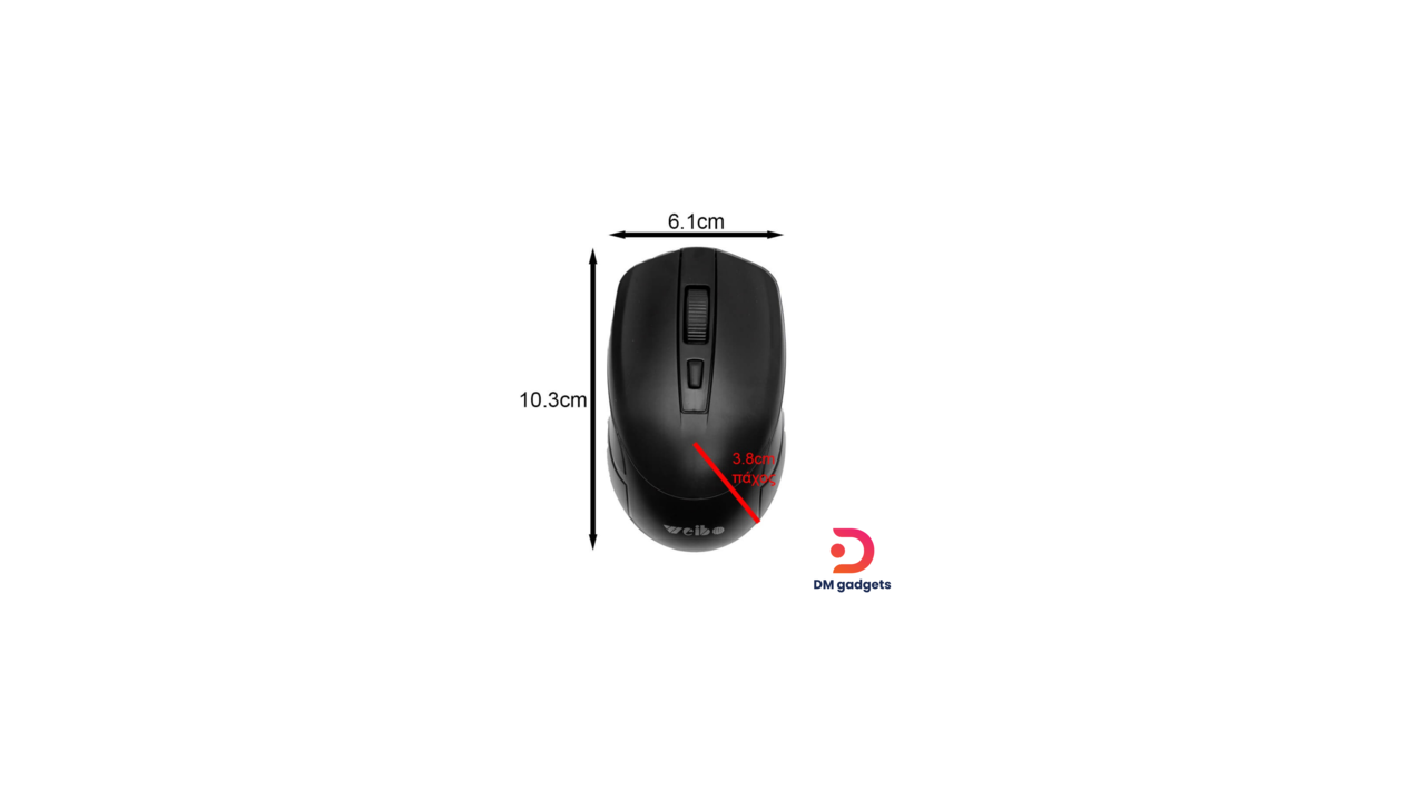#335B#Weibo®W03 2.4 Gz Wireless LED RGB Bluetooth 5.0 Mouse -Black