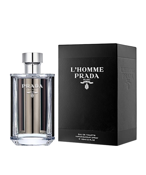 Prada L'Homme Eau de Toilette 100ml – men's perfume spray, fresh