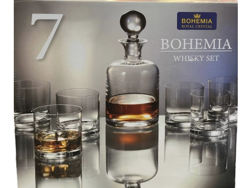 ClassWine Box of 6 Whisky Glasses 40cl and Decanter 100cl, France