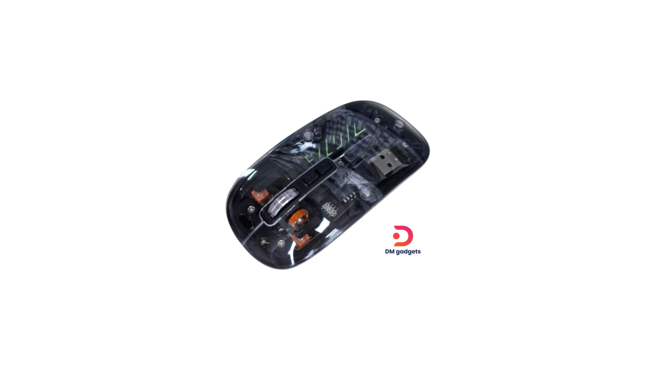 #629#AOAS®W08 Wireless Rechargeable Computer Mouse -Black