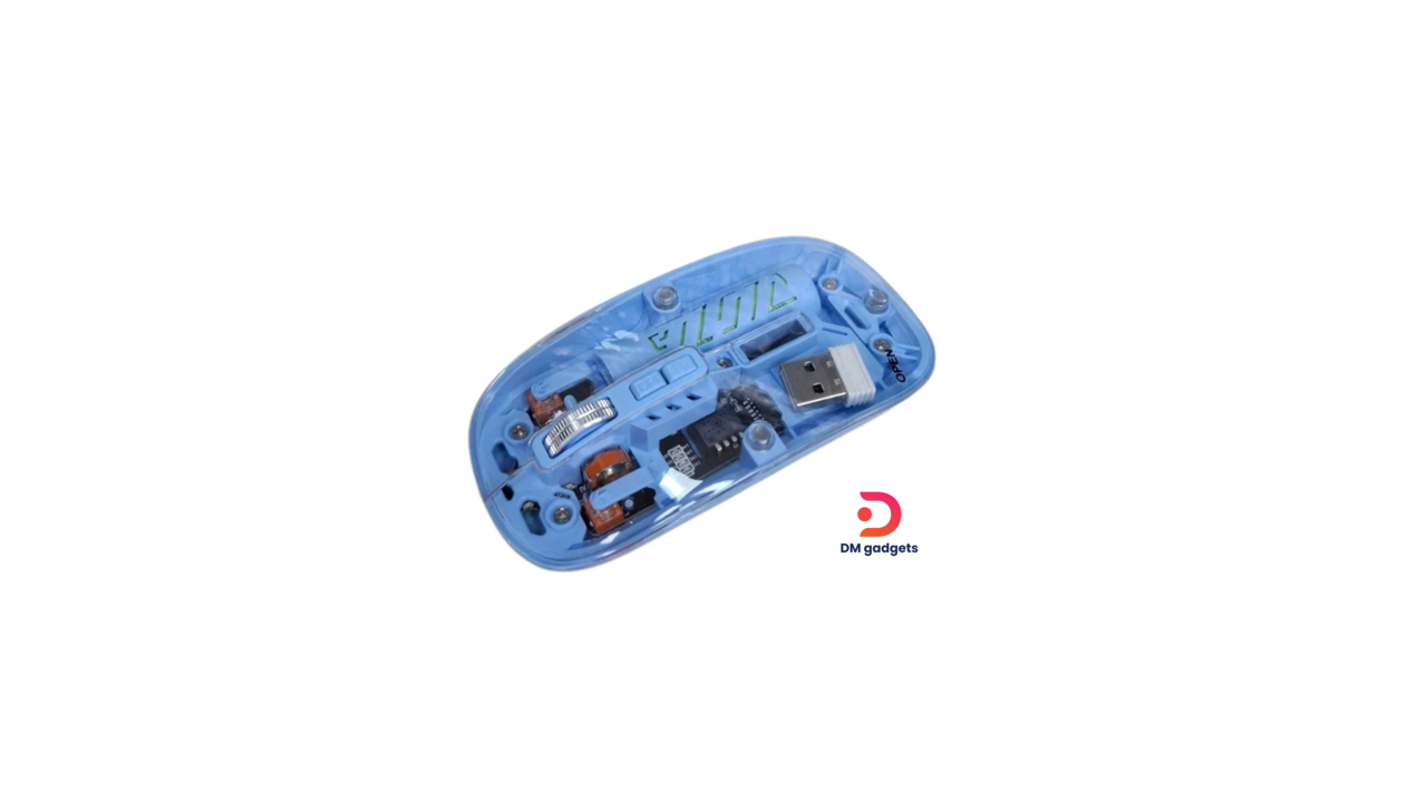 #629A#AOAS®W08 Wireless Rechargeable Computer Mouse -Blue