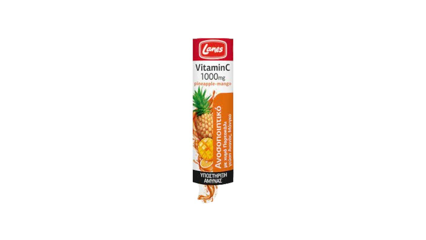 LANES VITAMIN C 1000MG + PINEAPPLE 20TABS EFF