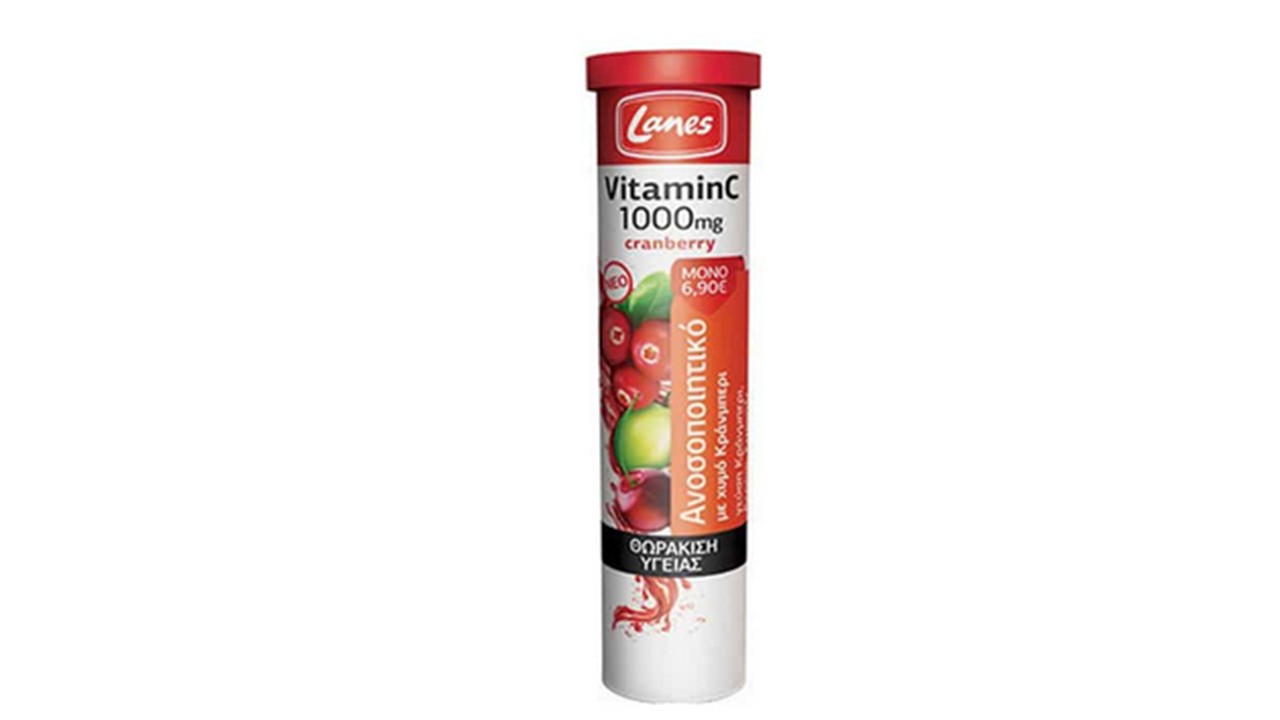 LANES VITAMIN C 1000MG + CRANBERRY 20TABS EFF