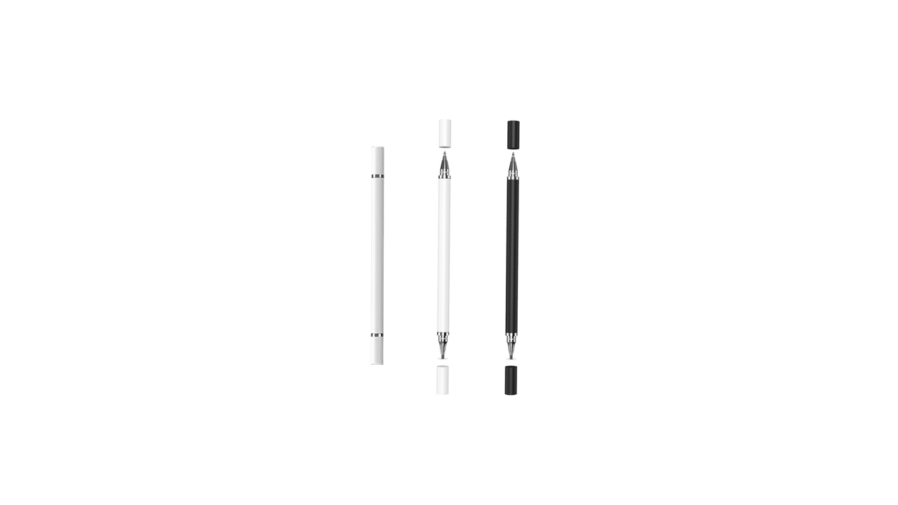 #611C#ObaStyle®9005 Write and Touch Pen with Disc Tip-White