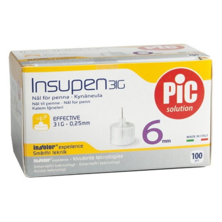 Insupen Pen Needles 31G 0.25 Mm X 6 Mm