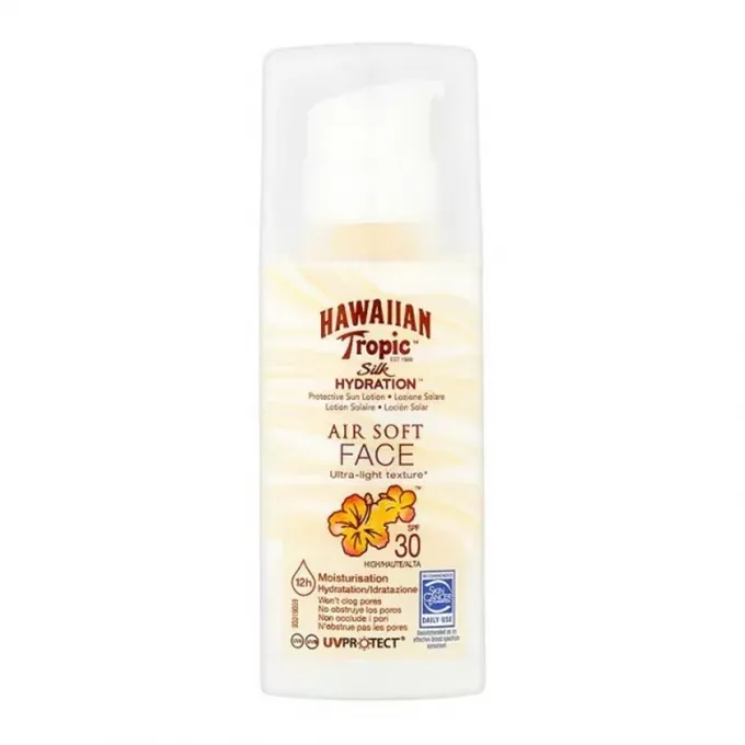 Hawaiian Tropic Silk Hydration Face Protection Sunscreen Sun Lotion Spf30 50Ml