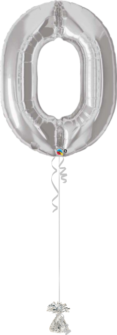 Giant Number 0 Silver