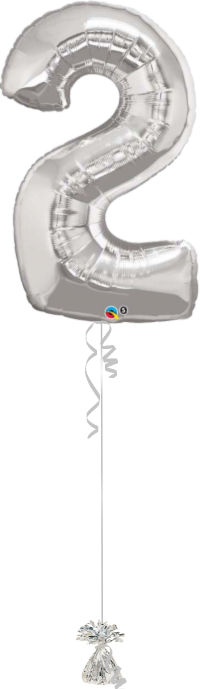 Giant Number 2 silver