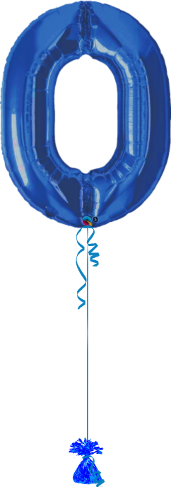 Giant Number 0 Blue