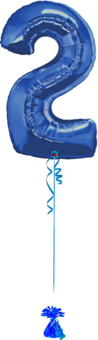 Giant Number 2 Blue