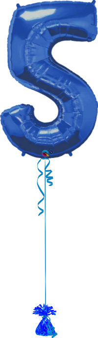 Giant Number 5 Blue