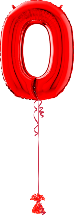 Giant Number 0 Red
