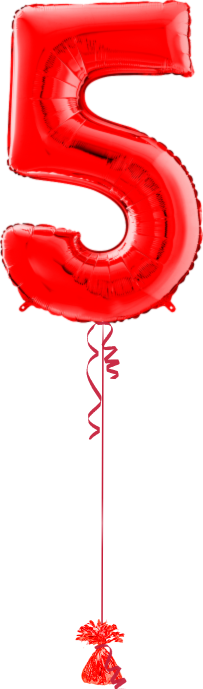Giant Number 5 red