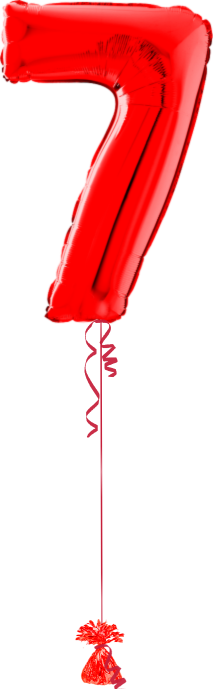 Giant Number 7 red