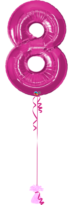 Giant Number 8 Fuxia