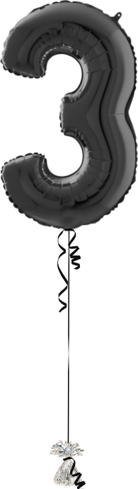 Giant Number 3 Black
