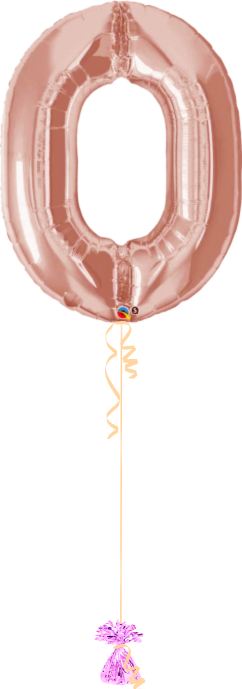 Giant Number 0 RoseGold