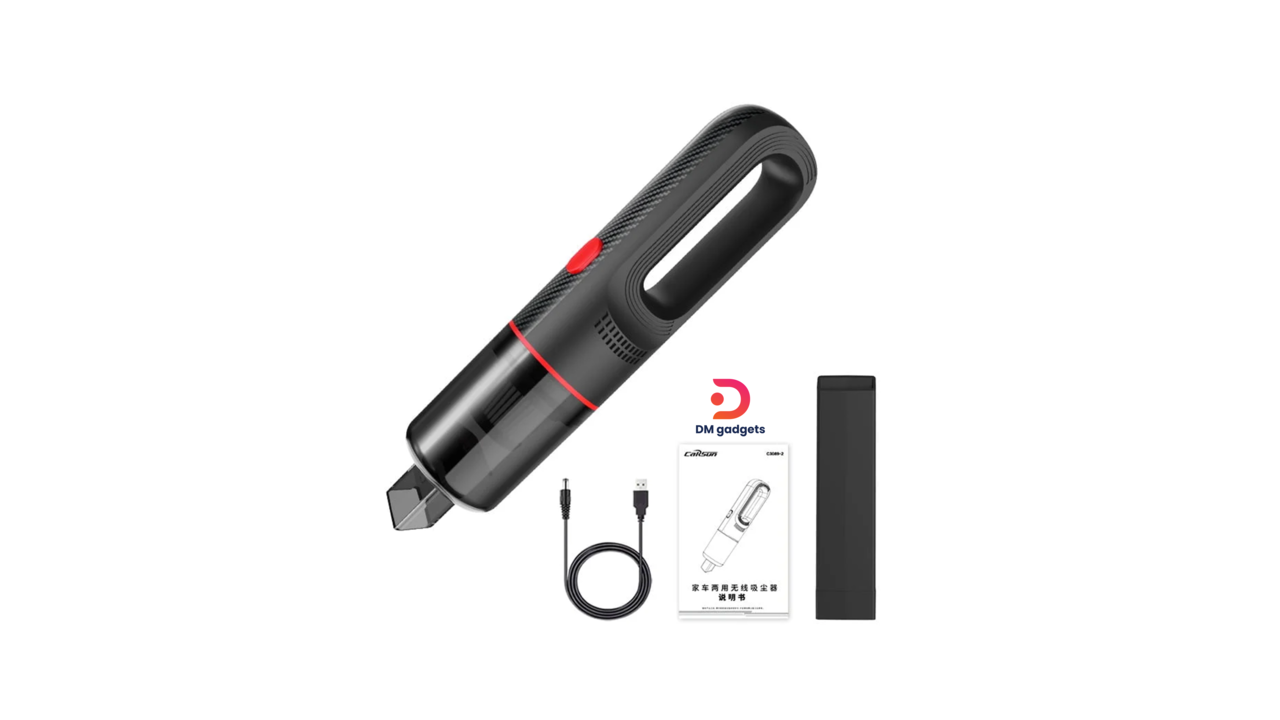 #636#Carsun®C3089-1 Car Vacuum Cleaner with 65W Power, 12V Voltage, with Cable -Black