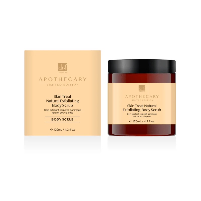 Dr Botanicals Skin Treat natural Exfoliating Body Scrub 120ml