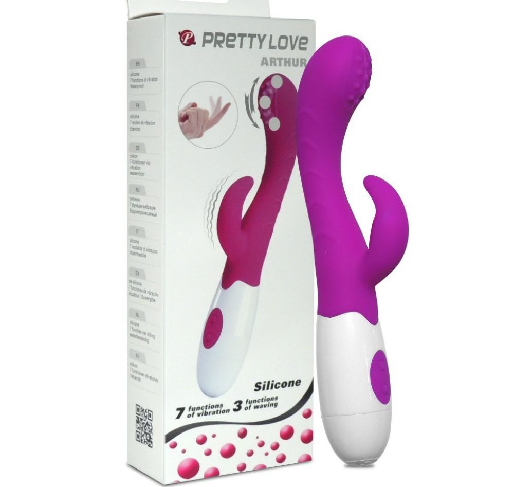 PRETTY LOVE ARTHUR - G-SPOT MOVING STIMULATOR RABBIT VIBRATOR 7 SPEED
