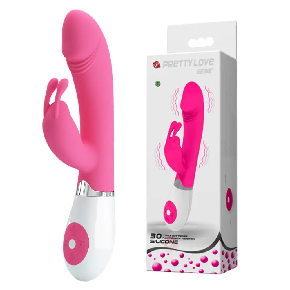 PRETTY LOVE - GENE 30 SPEED SILICONE RABBIT VIBRATOR