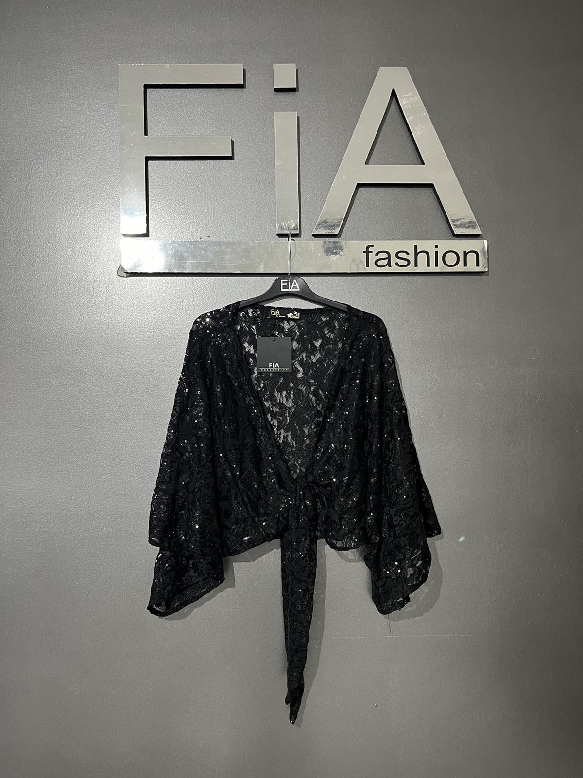 FIA fashion Black shinny Bolero