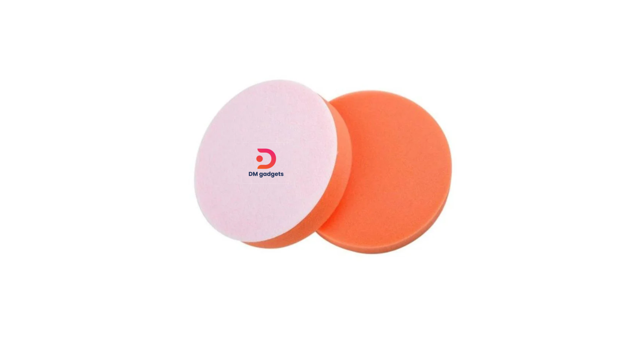 #635L#DM® Sponge for cleaning & polishing car- Σφουγγάρι Γυαλίσματος Αυτοκινήτου 18cm-Orange