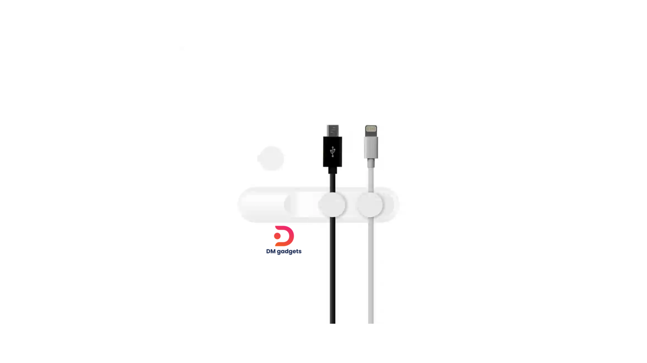 #567E#LBT®Magnetic cable holder- Μαγνητική βάση καλωδίων-White
