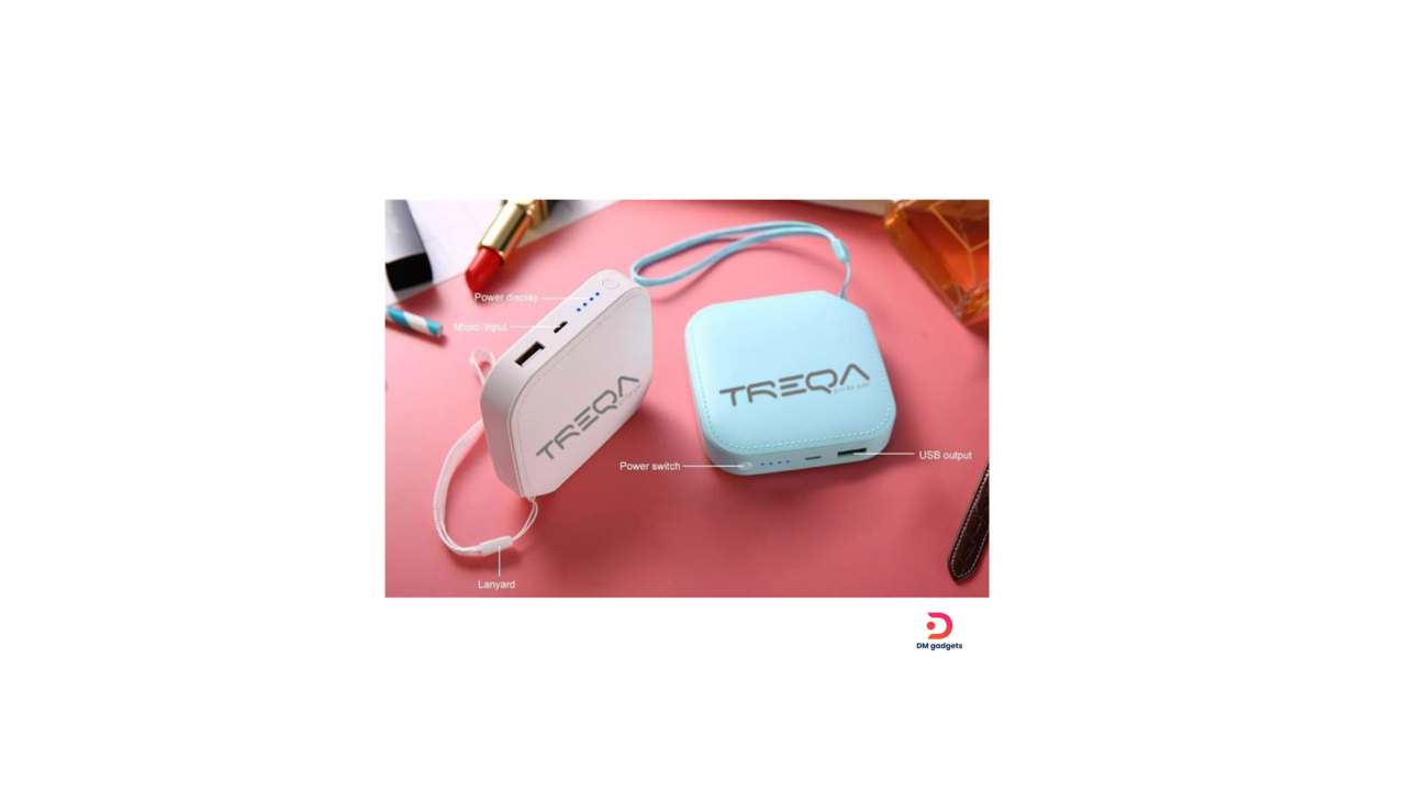 Treqa®TR-953 Power Bank 6000Mah Quick Charge-White