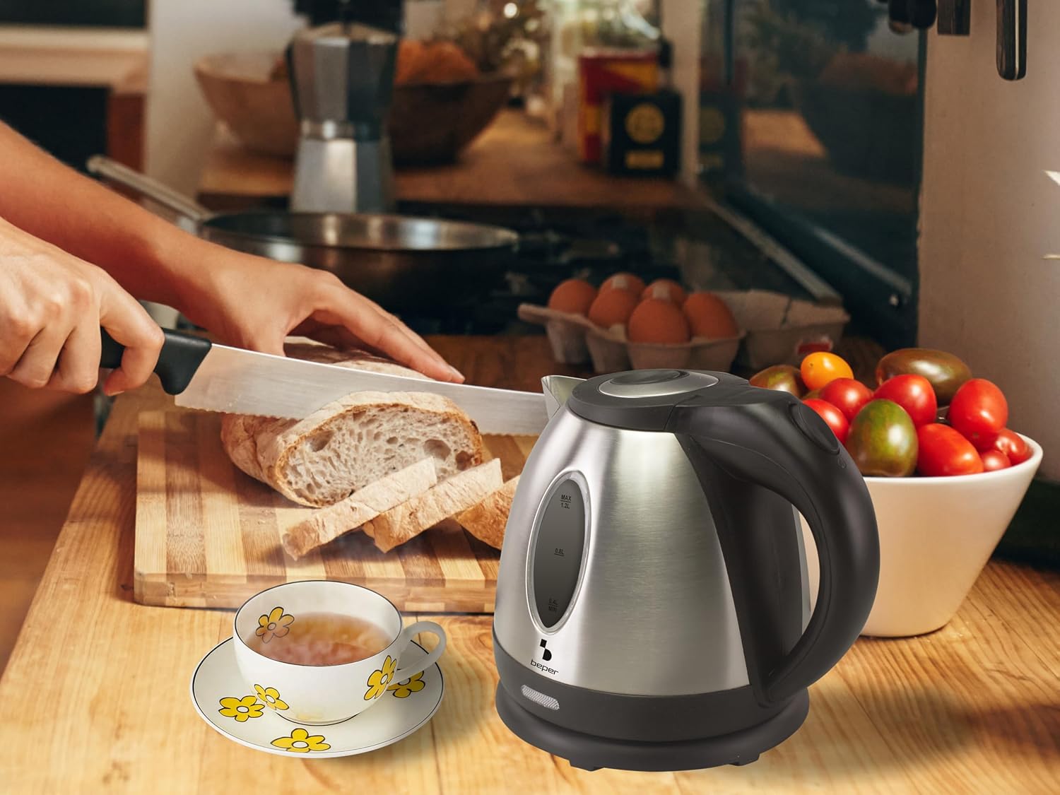 Beper Electric Kettle StainlessSteel