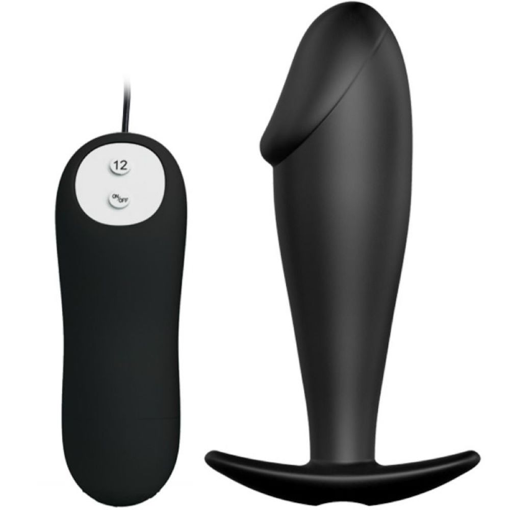 PRETTY LOVE - VIBRATING PENIS SHAPED PLUG REMOTE CONTROL 12 SPEEDS