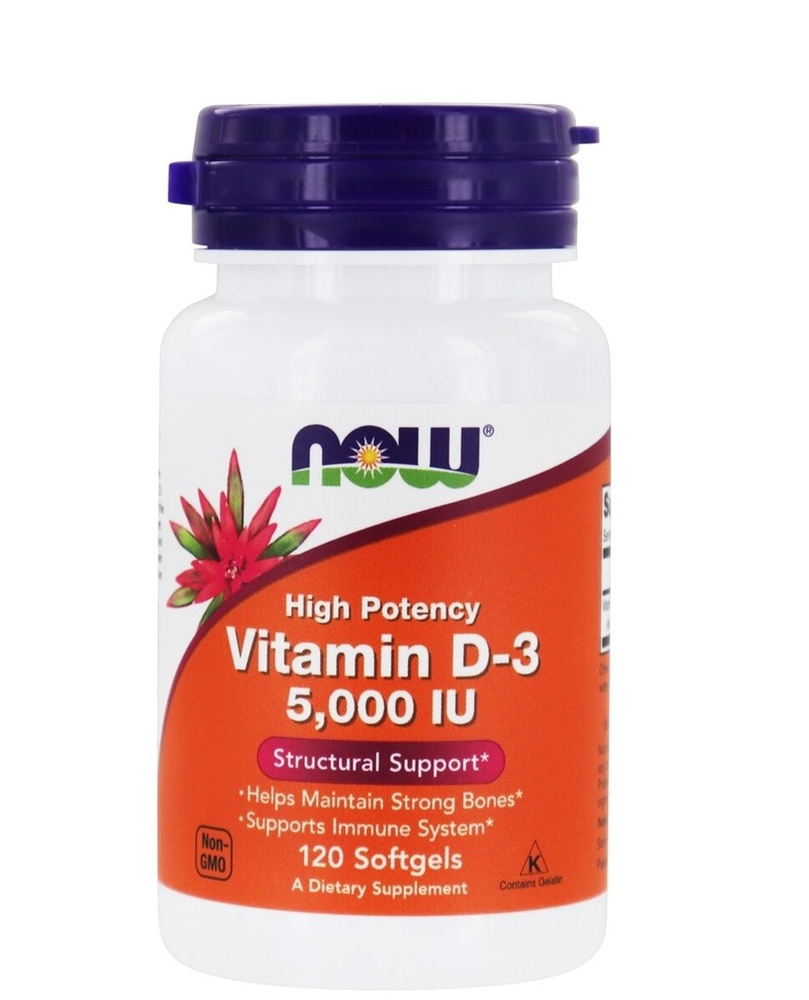 now vitamin d 5000iu 120softgels