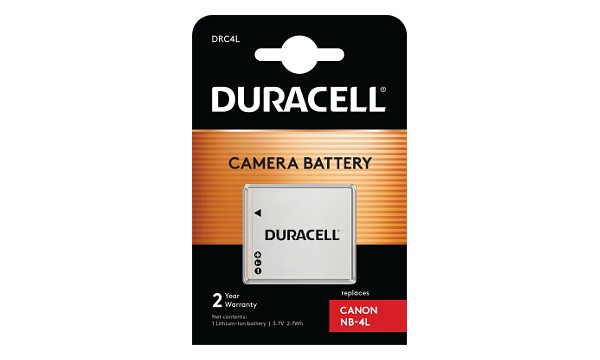Duracell Canon NB-4L Battery