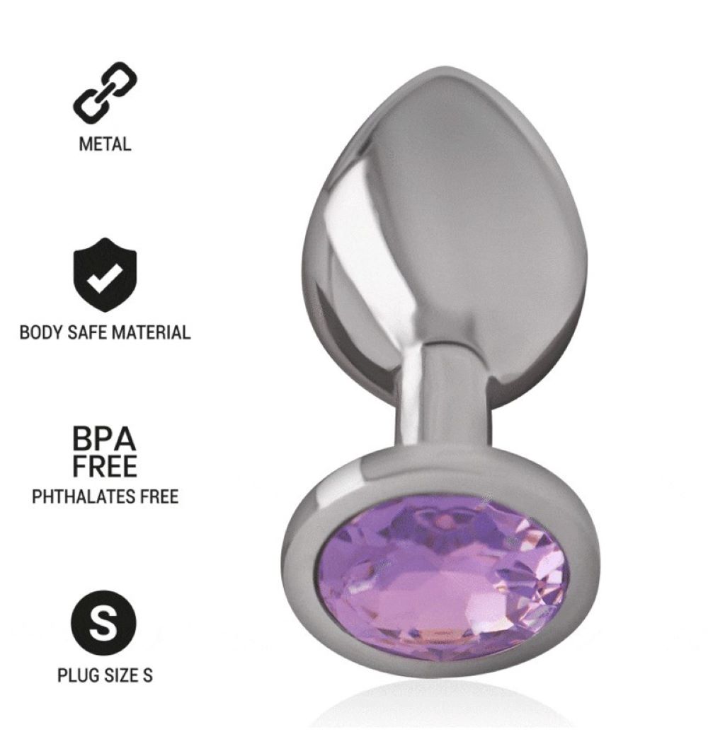 INTENSE - ANAL PLUG WITH VIOLET CRYSTAL S