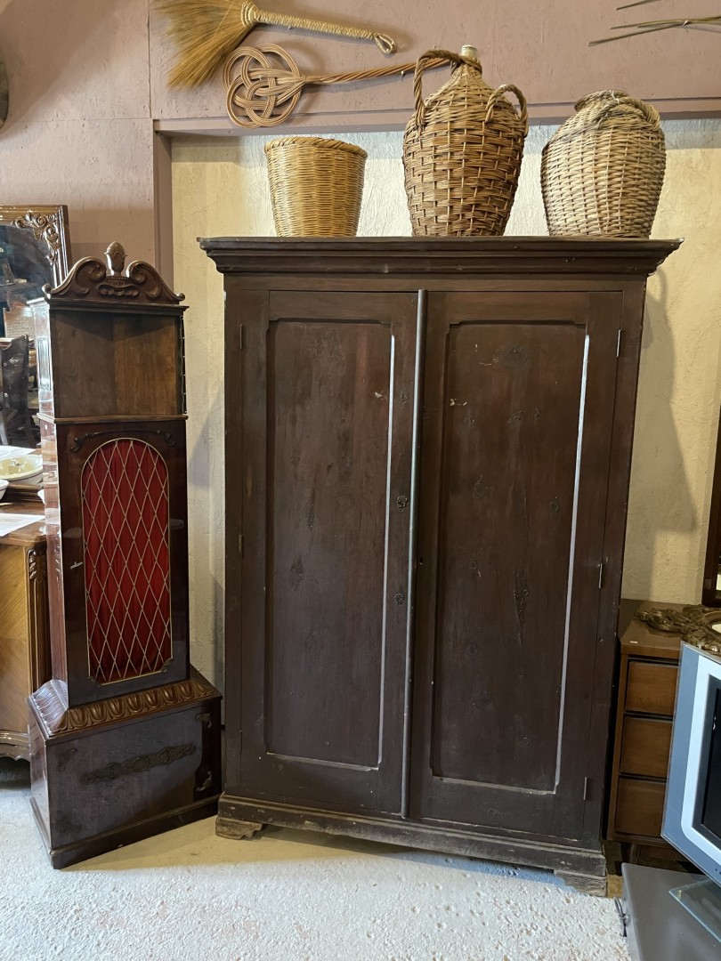 Antique Cypriot Handmade Wardrobe Circa 1920 100Kg 135Cmx64Cmx195Cm (Wxlxh)