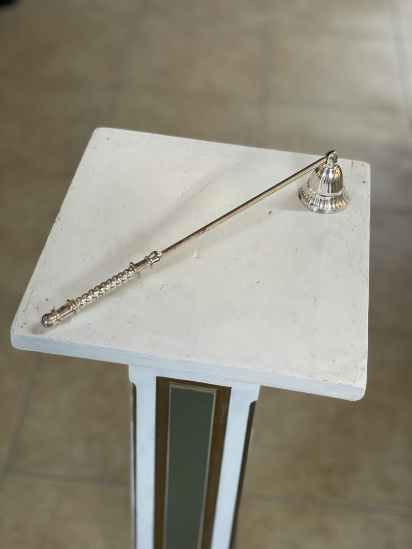 Vintage Silver-Plated Candle Snuffer With Fluted Bell Design 1Kg 30Cm (Wxlxh)