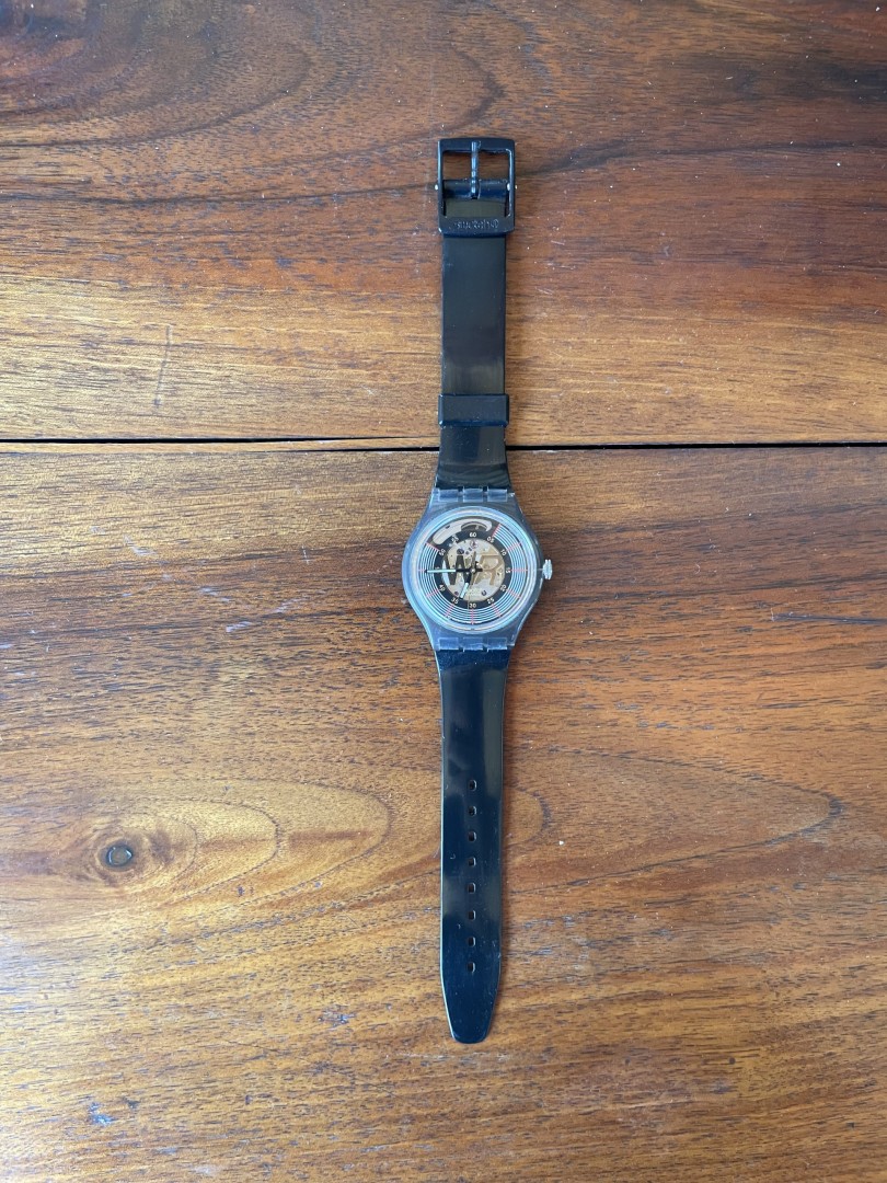 Swatch Automatic Watch 1991 Skeleton Design 0.7Kg 23Cmx4Cm (Wxlxh)