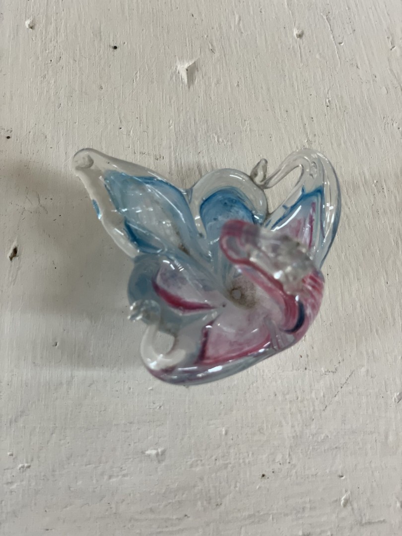 Mid-Century Murano Glass Swan Figurine Hand-Blown Art Glass 0.7Kg 7Cmx7Cmx6Cm (Wxlxh)
