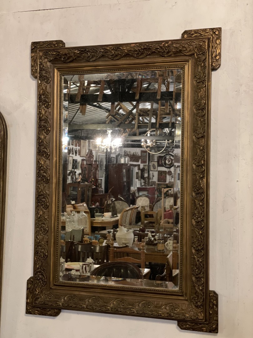 Antique Ornate Gilded Mirror With Baroque Detailing Late 19Th To Early 20Th Century 19Kg 78Cmx111Cm (Wxlxh)