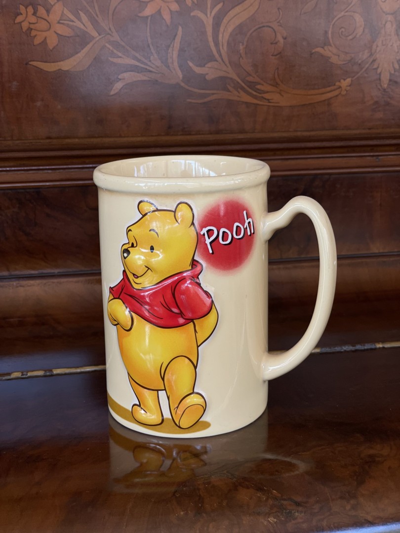 Classic Winnie The Pooh Ceramic Mug: A Nostalgic Disney Treasure 0.6Kg 12Cmx8.5Cmx13Cm (Wxlxh)