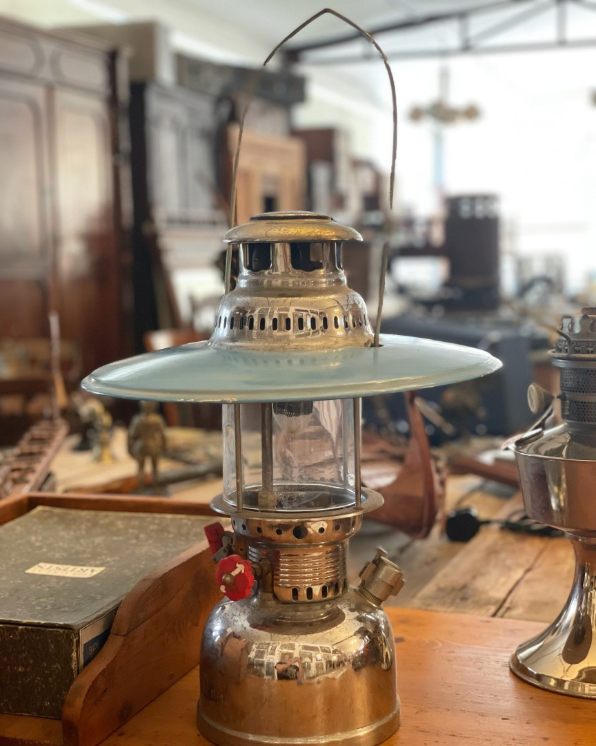 Anchor Trade Mark Oil Lamp Vintage Collectible Lamp 3.1Kg 34Cmx34Cmx43Cm (Wxlxh)