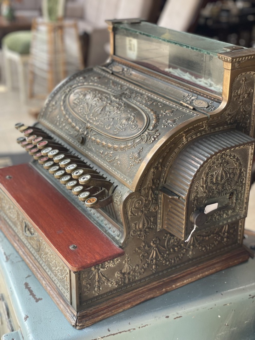 Antique 1905 National Cash Register - A Rare Piece Of American Retail History 100Kg 51Cmx40Cmx43Cm (Wxlxh)