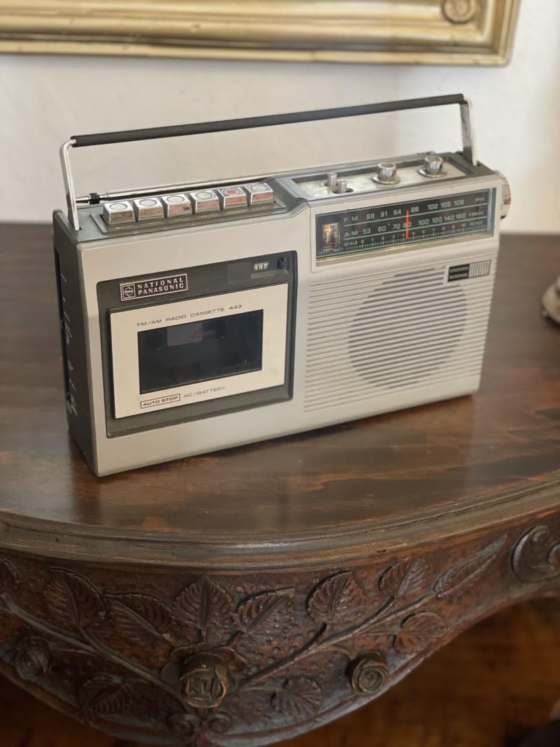 Vintage National Panasonic Rq-443S Radio Cassette Player Japan-Made Fm/Am Retro Classic (1970S 1980S) 1.5Kg 30Cmx9Cmx20Cm (Wxlxh)