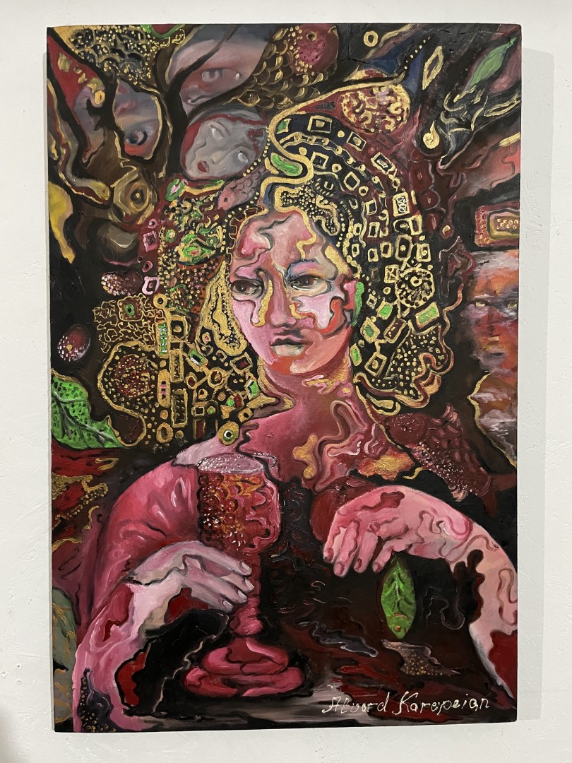 Expressive Surrealism: Oil On Canvas By Alvard Karapetian “Glimpses Of The Subconscious” 5Kg 59Cmx90Cm (Wxlxh)