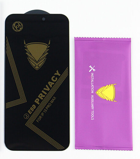 Privacy Glass Esd Full Iphone 15 Pro Max - tempered protection for smartphone