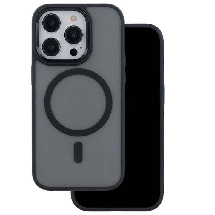 Frozen Mag Case For Iphone 15 Pro Max 6,7" Black