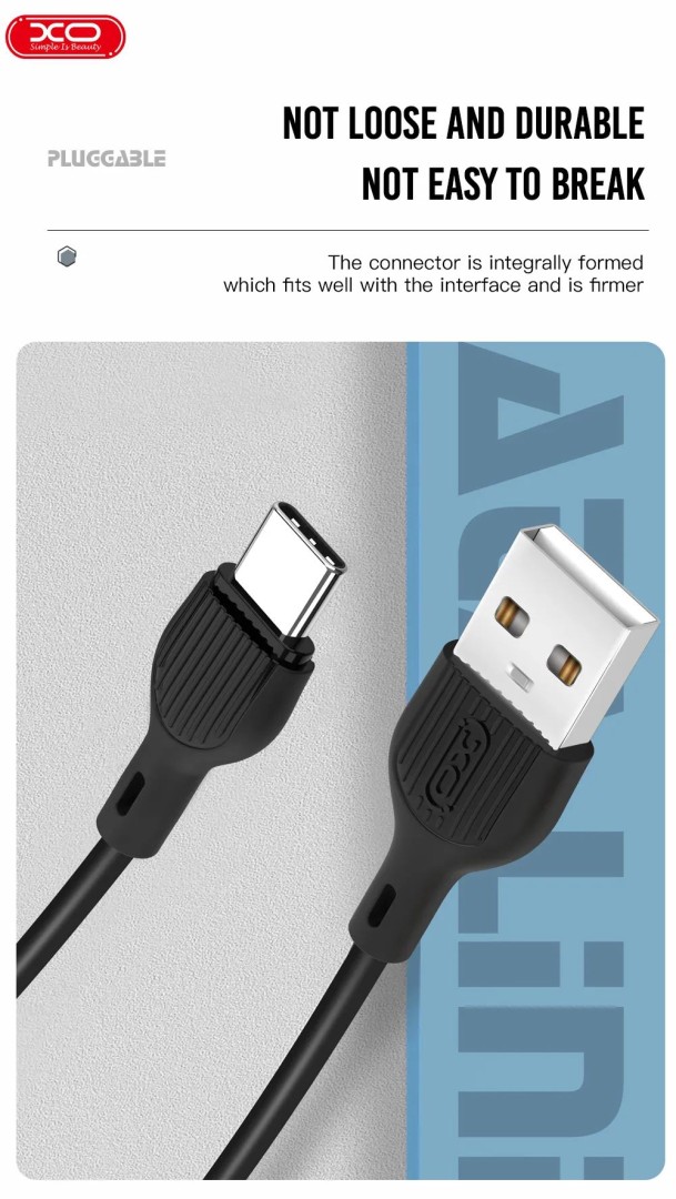 Xo Nb212 2.1A Usb Cable For Type-C Bulk