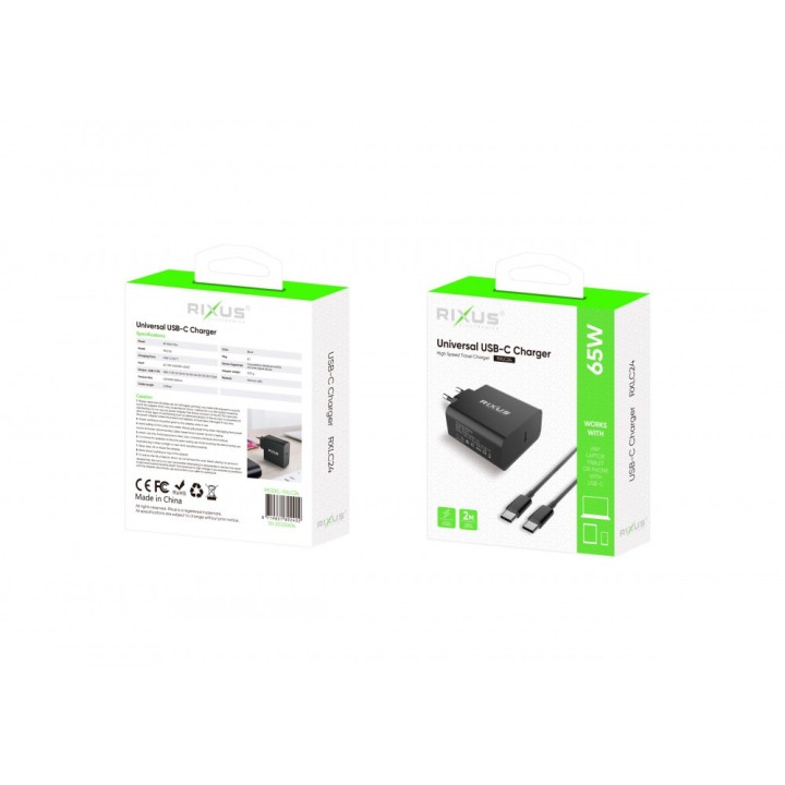 Rixus Power Adapter 45W 60W 85W L Pin - charger
